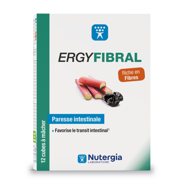 ERGYFIBRAL  Masticable  Prebioticos  12 cubos  NUTERGIA